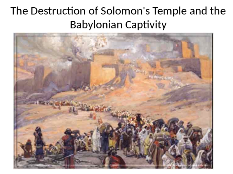 Babylonian Captivity   April 21 2020